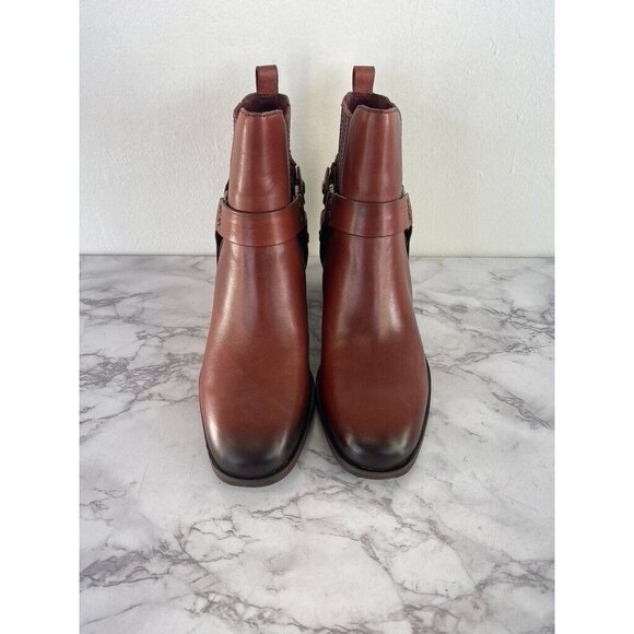 Sam Edelman Women's Dalma Red Ankle Boots Shoes SZ 7 Medium - Picture 3 of 9